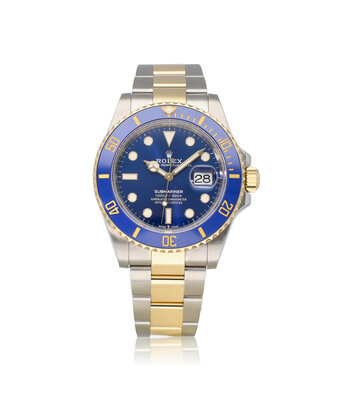 Rolex Submariner Date 41 NEW ROLEX SERVICE - 2024 B+P | steel - gold blue - bluesy sunburst Oyst