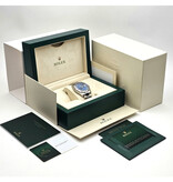 Rolex Datejust 41 NEW ROLEX SERVICE - 2024 B+P | steel - white gold Azurro blue roman Oyster