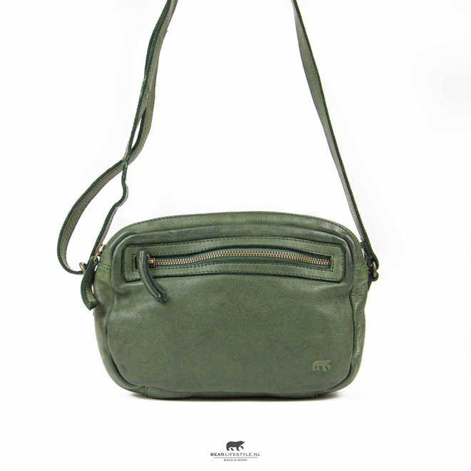 Kleine Reißverschlusstasche 'Niene' CL 36695 Grün