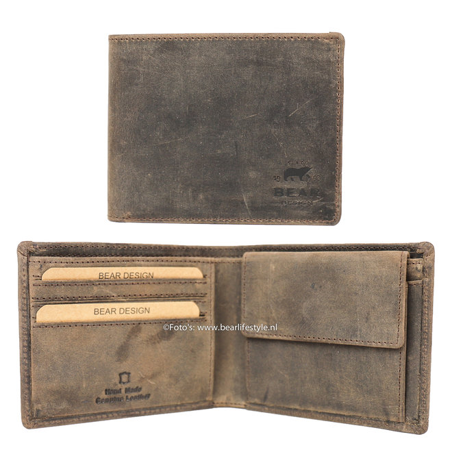 Brieftasche / Geldbörse 'Kevin' HD2595 Braun