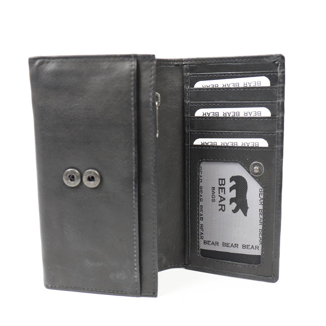 Geldbörse mit Überschlag 'Sweety' XL Schwarz - CP 6041