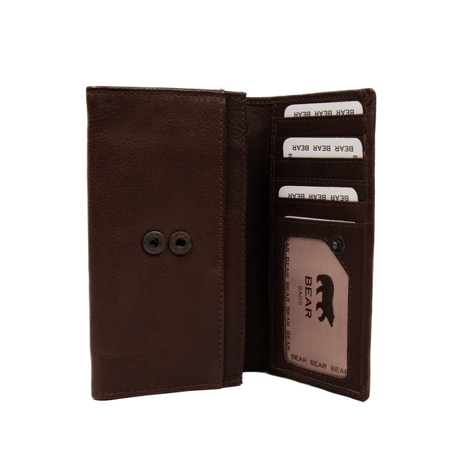 Geldbörse mit Überschlag 'Sweety' XL Dunkelbraun - CP 6041