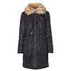 Gewatteerde parka met bontkraag