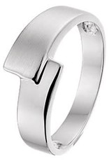 Zilveren ring - Mat/glanzend - Maat 18.5