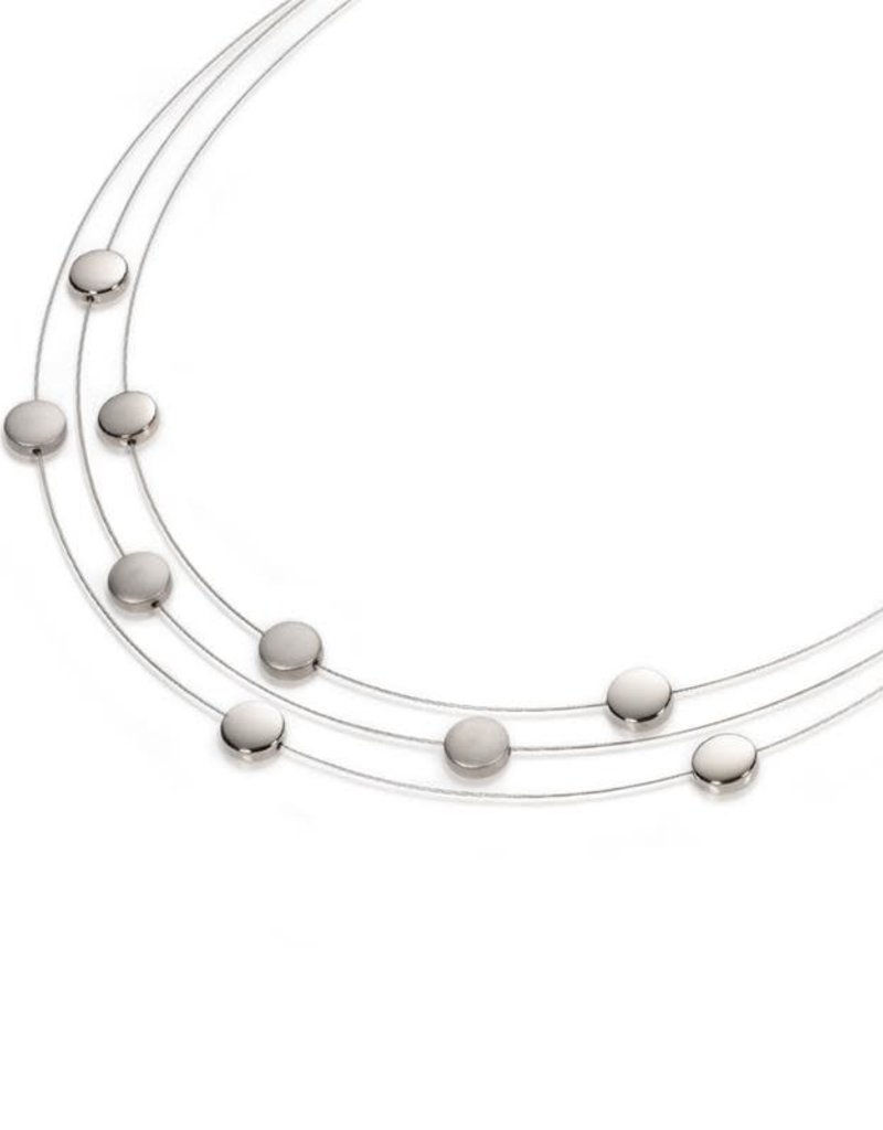 Boccia Boccia - Titanium / Staaldraad - Collier - 45 cm