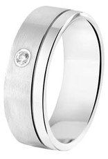 Amorio Relatiering - Zilver - A203 - Zirkonia - 6.0 mm