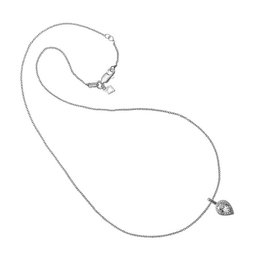 Diamonfire Diamonfire - Zilveren collier met hanger - Zirkonia - 45 cm