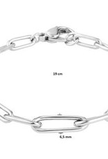 Zilveren armband - Gerhodineerd - Anker - 6,5 mm - 19 cm