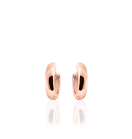 Gisser Hoops - Rosé verguld zilver oorringen - 13.5 mm