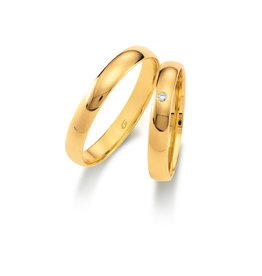 Gettmann Trouwringen - Geel goud - 1103,35 mm - 1 briljant = 0.015 ct
