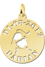 14 karaats - Gouden naam sterrenbeeld rond