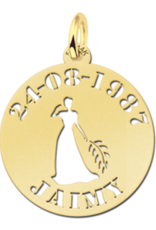 14 karaats - Gouden naam sterrenbeeld rond