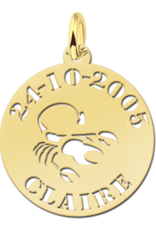 14 karaats - Gouden naam sterrenbeeld rond