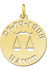 14 karaats - Gouden naam sterrenbeeld rond