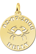 14 karaats - Gouden naam sterrenbeeld rond