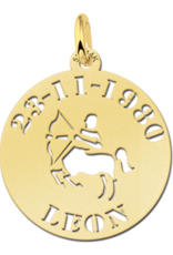 14 karaats - Gouden naam sterrenbeeld rond