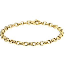 Gouden armband - 14 karaats - Jasseron - 19 cm