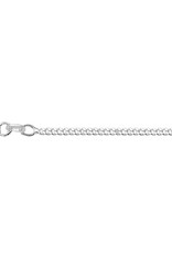 Zilveren lengtecollier - Gourmet - 2.1 mm - 60 cm