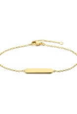Verguld zilver - Graveerarmband - 1,3 mm -16 - 17,5 - 19 cm