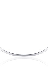 Gisser Zilveren collier - Gerhodineerd - 42+5 cm