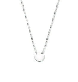 Zilveren graveercollier- Gerhodineerd - Rondje - 2,3 mm - 40 + 4 cm