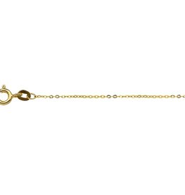 Gouden lengtecollier - 14 Karaats - Anker plat - 1.0 mm - 45 cm