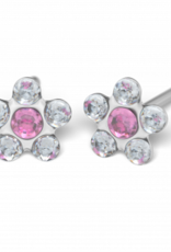 Studex Studex schietknopjes - Daisy Zirkonia Kristal en Roze - 7512-6410 (157)