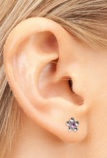 Studex Studex schietknopjes - Daisy Zirkonia Kristal en Roze - 7512-6410 (157)