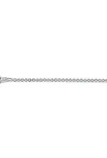 Zilveren lengtecollier - Anker - Rond  -1,4 mm