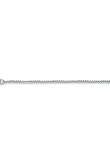 Zilveren lengtecollier - Gerhodineerd - Gourmet - 1.4 mm