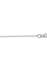 Zilveren lengtecollier - Gerhodineerd - Venetiaans -1,1 mm