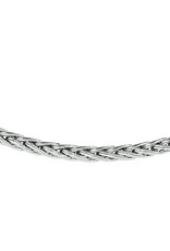 Zilveren collier - Gerhodineerd - Vossestaart - 4,0 mm - 43 cm