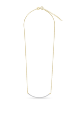 Gisser Gouden collier - 14 karaats - Boogje - Zirkonia - 38 + 4 cm