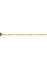 Gouden lengtecollier -  14 karaats - Anker - 1.0  mm