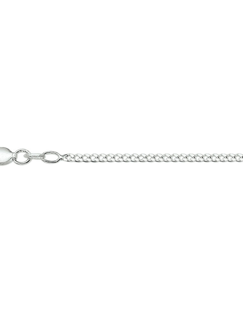 Zilveren lengtecollier - Gourmet - 2.0 mm