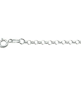 Zilveren lengtecollier - Jasseron - 2.5 mm