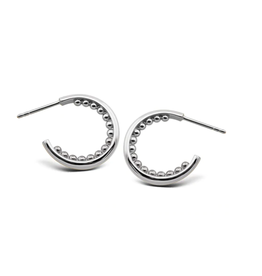 Jwls4u Jwls4u - Earrings - Balls Silver - JE026S