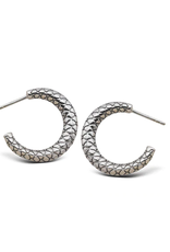 Jwls4u Jwls4u - Earrings - Snake Silver - JE027S