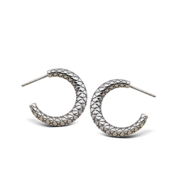 Jwls4u Jwls4u - Earrings - Snake Silver - JE027S