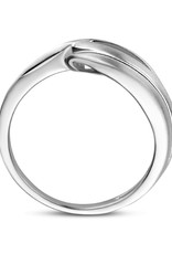 Zilveren ring - Gerhodineerd - Mat/glanzend - Maat 18.5