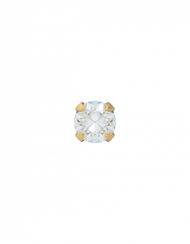 Studex Studex schietknopjes - Klauwzetting Verguld - Zirkonia 4 mm - 7511-0100 (110)
