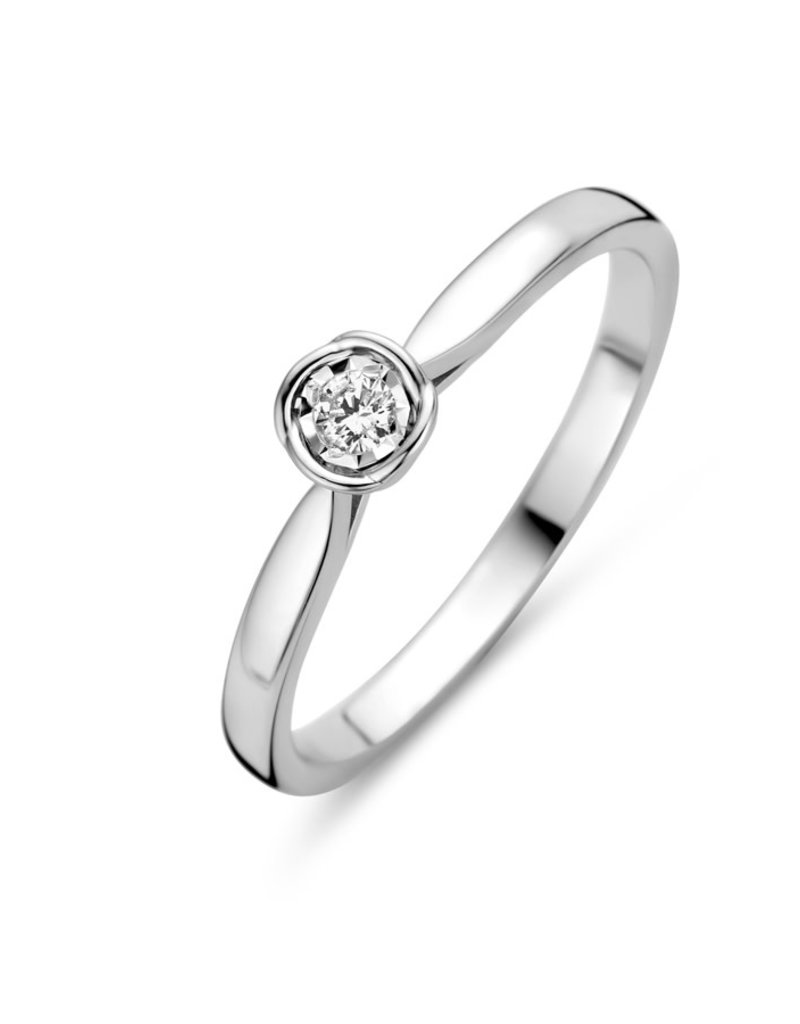 Patois Moment Valkuilen Zilveren ring - Gerhodineerd - Diamant - 0,06 crt - Maat 56 - Juwelier  Marleen Peters Deventer