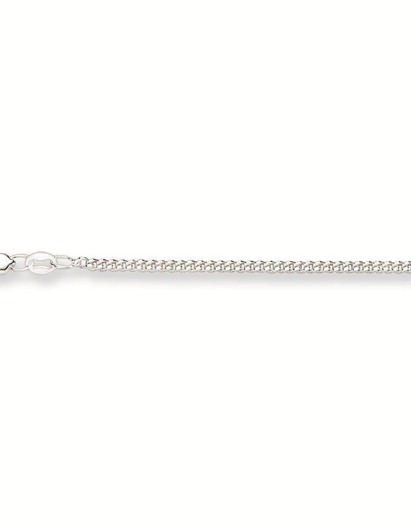 Zilveren lengtecollier - Gourmet - 2.1 mm