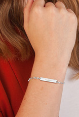 Zilveren naam armband