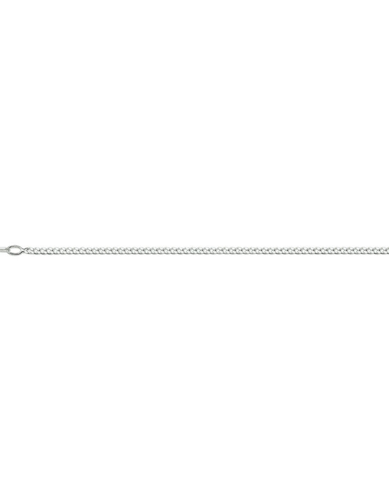 Zilveren lengtecollier - Gourmet - 2.0 mm