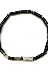 Thomss Thomss - Armband - Tubes - Edelsteen - Black  Onyx - Hematiet