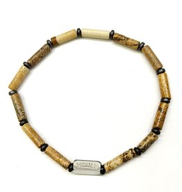 Thomss Thomss - Armband - Tubes - Edelsteen - Jasper stone - Hematiet