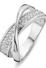 Rosa di Luca Italy Zilveren ring - Gerhodineerd - Zirkonia - Maat 54