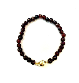 Renaissance Cultuurparels Armband - Gitjes - Verguld zilver magneetslot - 18.5 cm