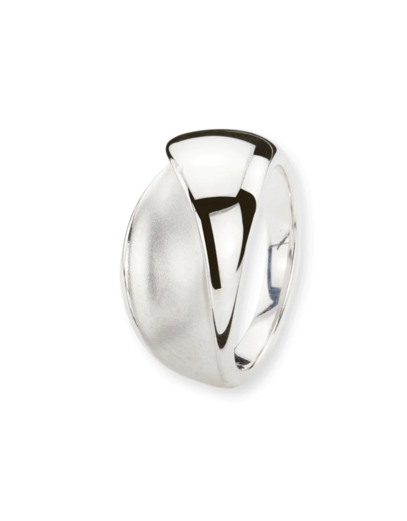 Zilveren ring - Gerhodineerd - Mat/glanzend - Apollo - Maat 18